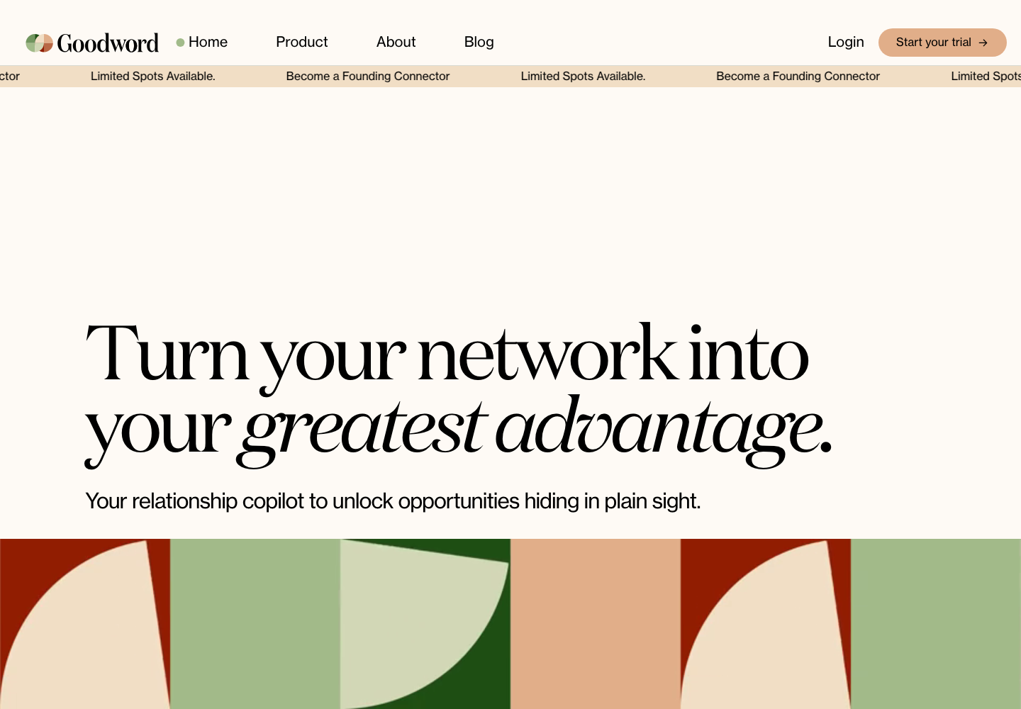 Goodword homepage screenshot