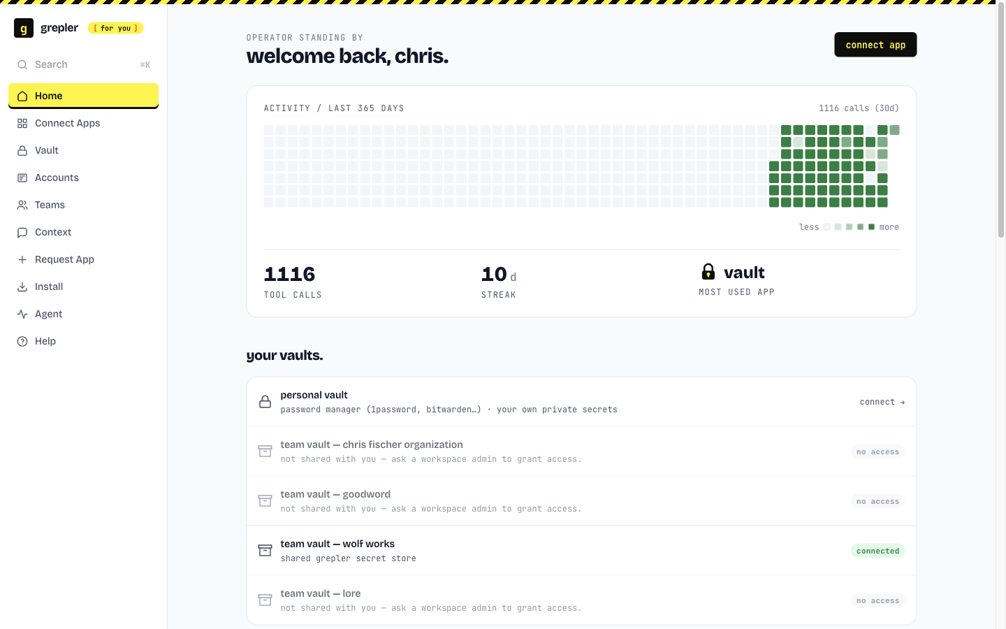 Grepler interface